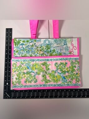 Lilly Pulitzer Reusable Shopping Tote Tropical Print Foldable